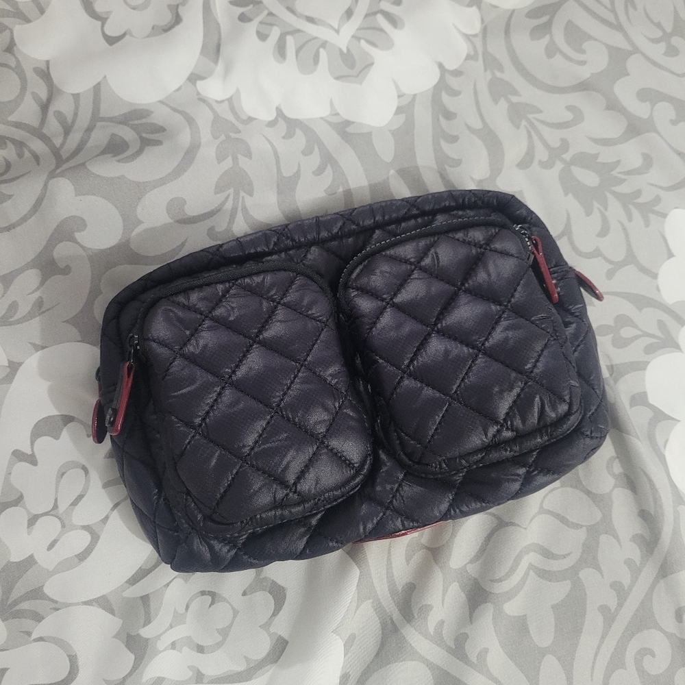 MZ Wallace Savoy cosmetic bag in black